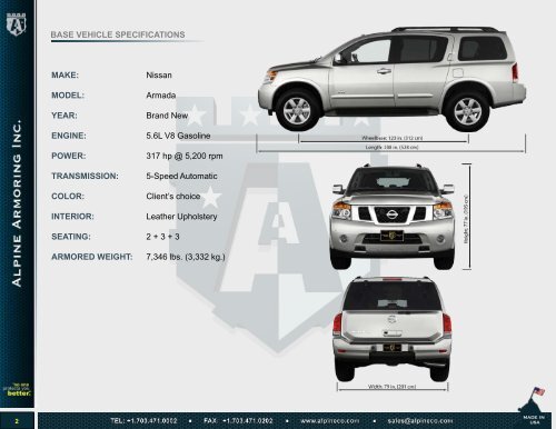 ARMORED NISSAN ARMADA - Alpine Armoring Inc.