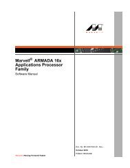 Marvell ARMADA 16x Applications Processor Family