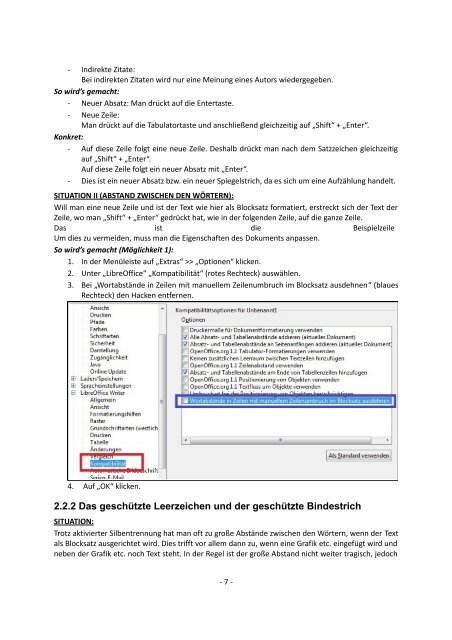 Arbeiten mit LibreOffice Writer 3.6