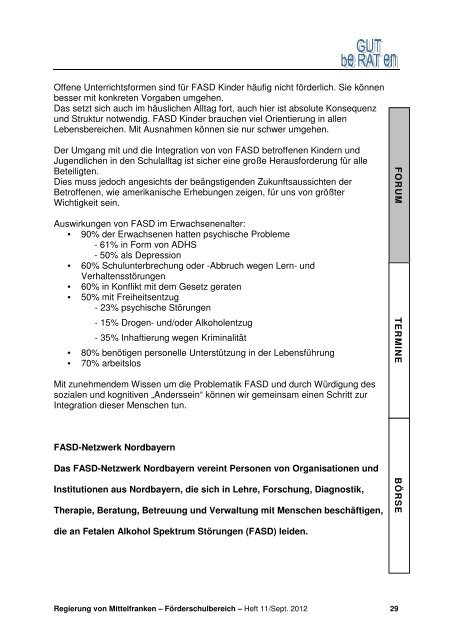 Heft 11 - ASchuM-Arbeitsgemeinschaft Schulberatung in Mittelfranken