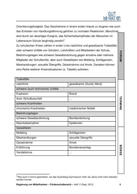 Heft 11 - ASchuM-Arbeitsgemeinschaft Schulberatung in Mittelfranken