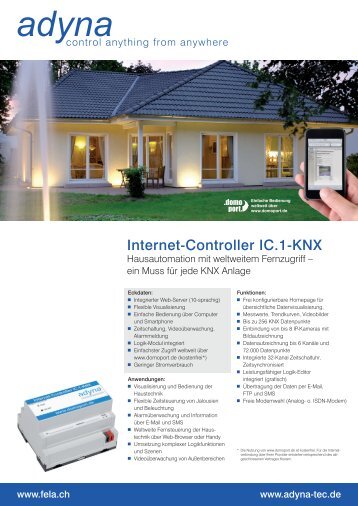 Flyer Internet Controller IC.1 KNX - ADYNA