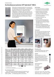 Kochendwasserautomat ZIP Hydroboil® HBE 6 - Clage GmbH