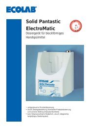 Solid Pantastic ElectroMatic - Ecolab GmbH