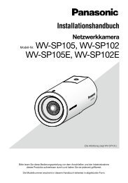 Modell-Nr. WV-SP105, WV-SP102 WV-SP105E, WV-SP102E