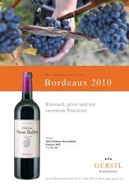 Bordeaux 2010 - Gerstl Weinselektionen