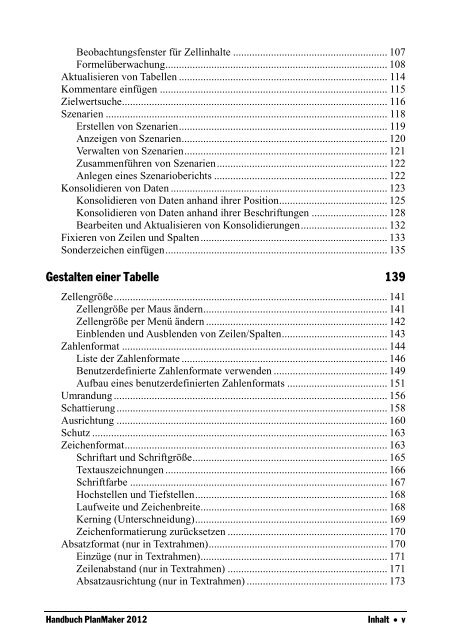 Handbuch PlanMaker 2012 - Waltersoftware