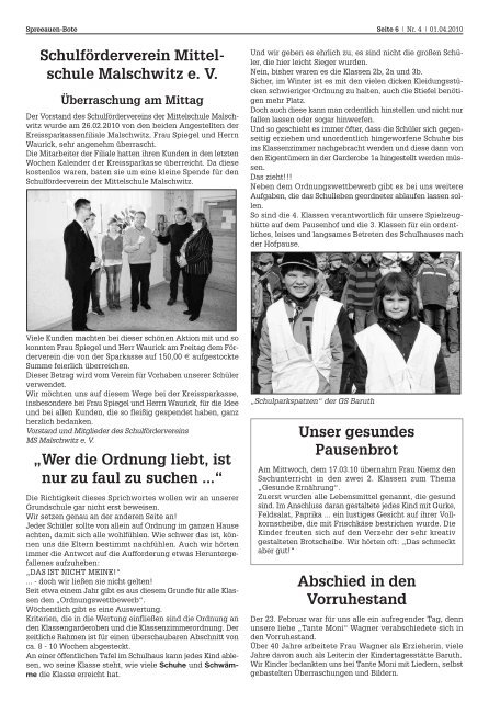 Spreeauen-Bote - Gemeinde Malschwitz