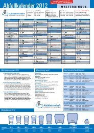 Abfallkalender 2012 - Gemeinde Malterdingen