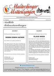 Mitteilungsblatt Nr. 40 vom 6. Oktober 2011 (PDF - Gemeinde ...