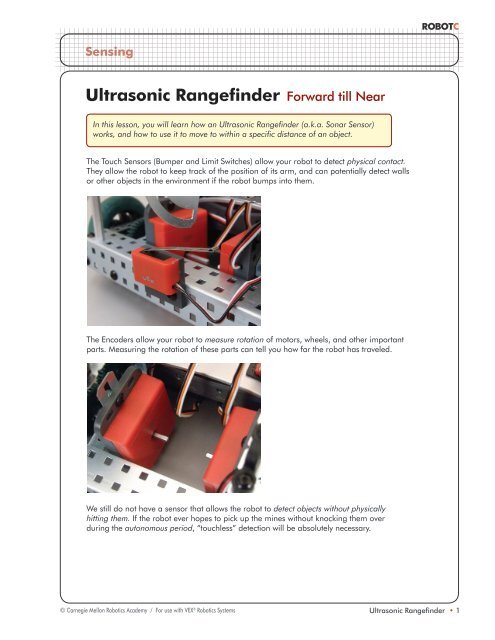 robotc ultrasonic sensor robotc ultrasonic sensor