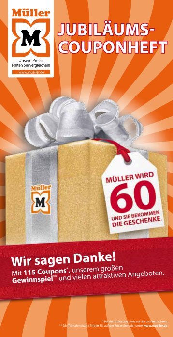 Jubilaums Couponheft Muller