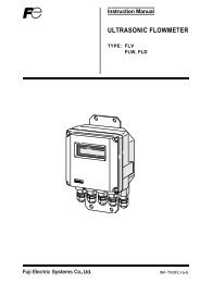 Instruction Manual ULTRASONIC FLOWMETER - Fuji Electric