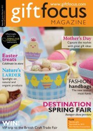 DESTINATION SPRING FAIR - Gift Focus magazine