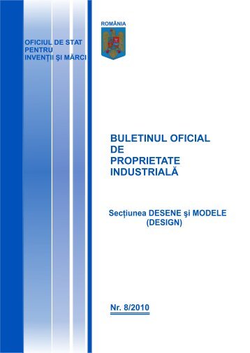 BULETINUL OFICIAL DE PROPRIETATE INDUSTRIALÃ - OSIM