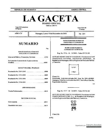 DIARIO GACETA NICARAGUA diario gaceta nicaragua:
