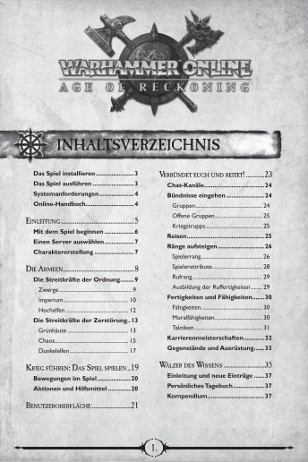 INHALTSVERZEICHNIS