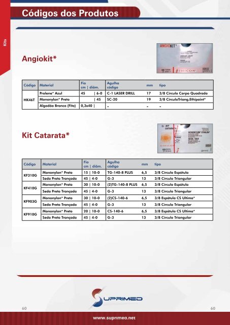 Catálogo de Produtos - Suprimed