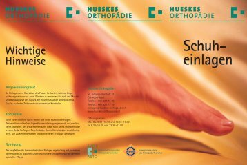 Wir begleiten Sie - Hueskes Orthopädie