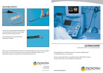 microtek ultracover.qxd - Microtek Medical