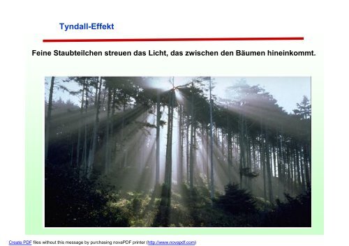 Tyndall Effekt