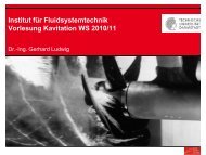 1.3 Formen der Kavitation - Technische Universität Darmstadt