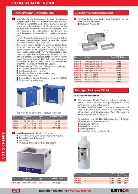 lot & chemie - Wetec