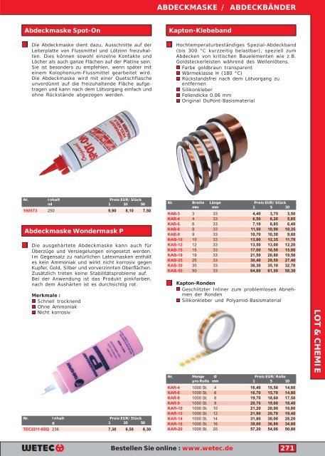 lot & chemie - Wetec