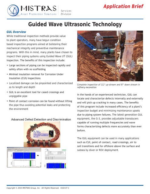 Guided Wave Ultrasonic Technology - MISTRAS Group, Inc.