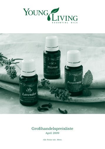 Großhandelspreisliste - Young Living Essential Oils