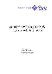 Solaris™OS Guide for New System Administrators