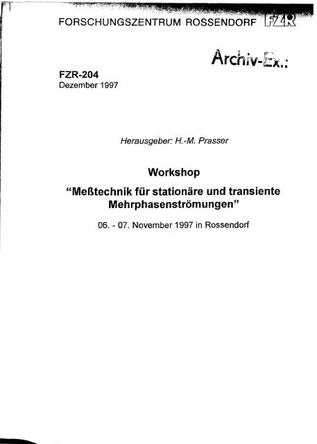 Workshop "Meßtechnik für stationäre und transiente ...