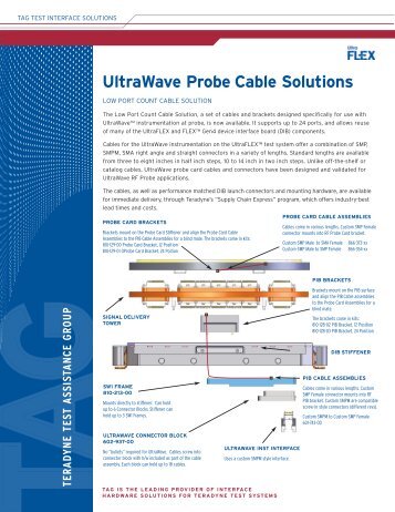 UltraWave Probe Cable Solutions - Teradyne GSO