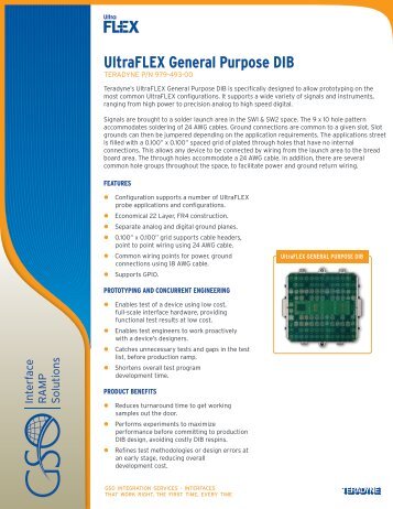 UltraFLEX General Purpose DIB Page 1 - Teradyne GSO