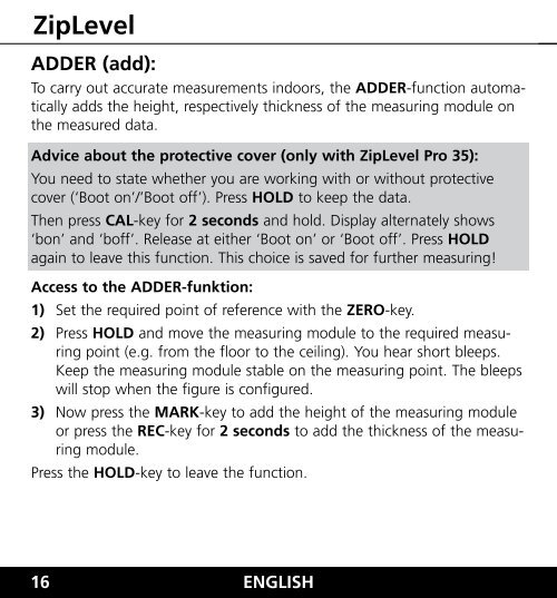 ZipLevel - UMAREX GmbH & Co.KG