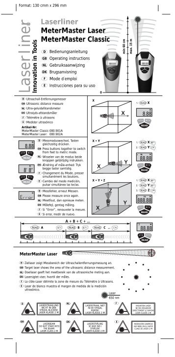 Laserliner MeterMaster Laser MeterMaster Classic - UMAREX ...