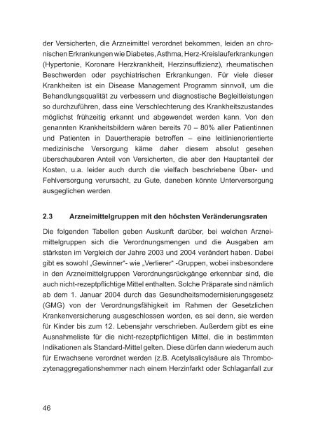 GEK-Arzneimittel-Report 2005 - Gesundheitspolitik.net