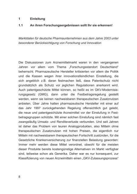 GEK-Arzneimittel-Report 2005 - Gesundheitspolitik.net