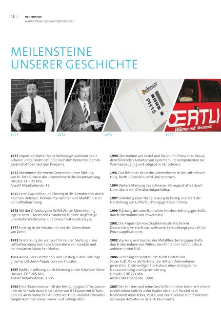 Geschäftsbericht 2012 - Walter Meier