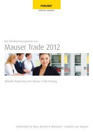 Neuheitenprogramm 2012 - Mauser Einrichtungssysteme GmbH ...