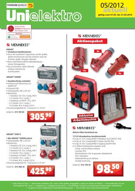 Gültig Vom 01.05. Bis 31.05 - uni elektro