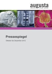 Pressespiegel - Augusta Kliniken Bochum Hattingen