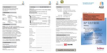 Bilanzkreismanagement Strom und Grundlagen MaBiS ... - EW Medien