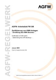 AGFW Arbeitsblatt FW308 - BHKW-Infozentrum