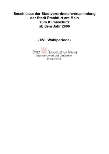 Klimaschutz-Beschlüsse (pdf, 191 KB) - Frankfurt am Main