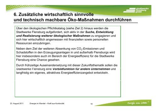 Zur Präsentation - Stadtwerke Flensburg