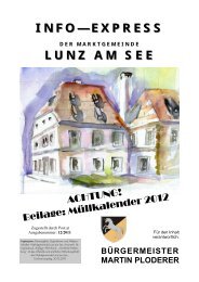 Info-Express Dezember 2011 - Lunz am See