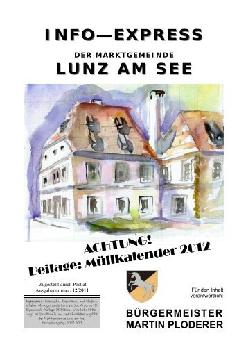 Info-Express Dezember 2011 - Lunz am See