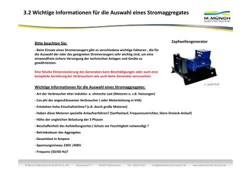 Sicherheitstechnik Erdungsanlagen, Notstromaggregate ... - Bayern