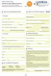 2. Der LichtBlick-Strompreis 1. Adresse/Stromabnahmestelle 4 ...